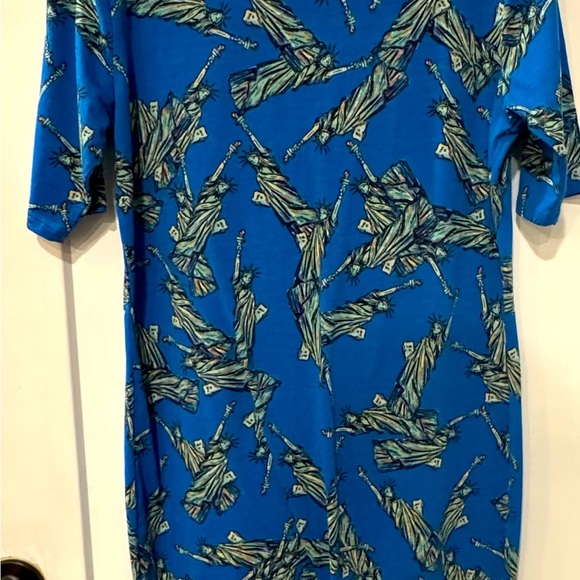 Lularoe Julia Statue of Liberty dress size L A1.2 - Picture 4 of 4
